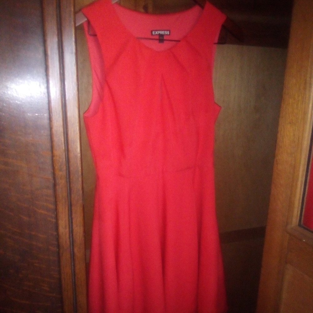 Express Women's Red Dress Size 10